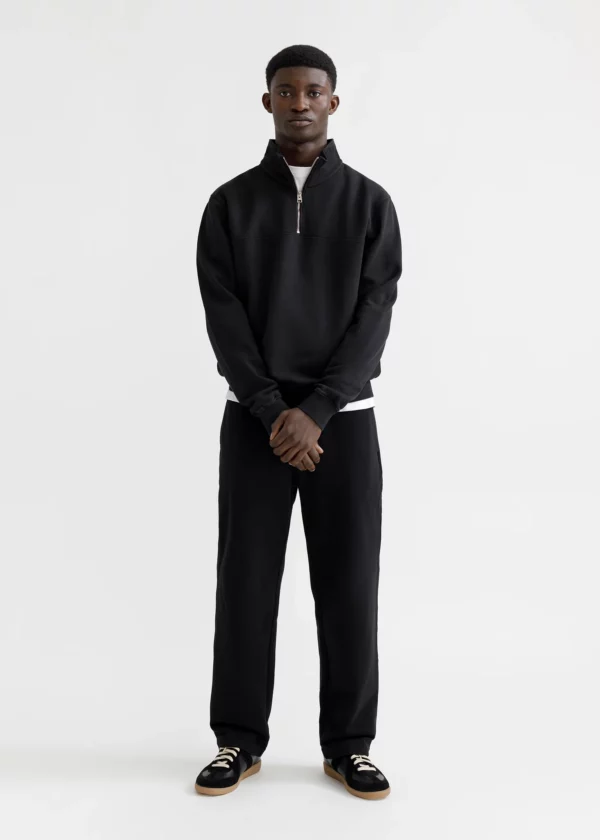 Unrecorded: Half-Zip Sweater Dusty Black
